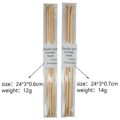 Wooden Crochet Hook Set, Double-Ended (4 Sizes) by HitMyNeed