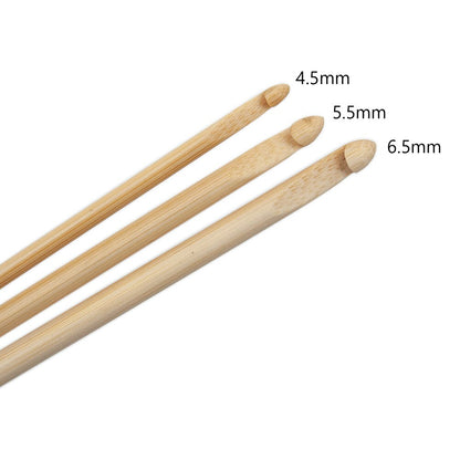 Wooden Crochet Hook Set, Double-Ended (4 Sizes) by HitMyNeed