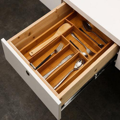 Wooden Cutlery Box Kitchen Drawer Organizer by HitMyNeed
