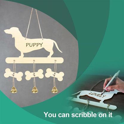 Wooden Dachshund Wind Chime DIY Decor Kit by HitMyNeed