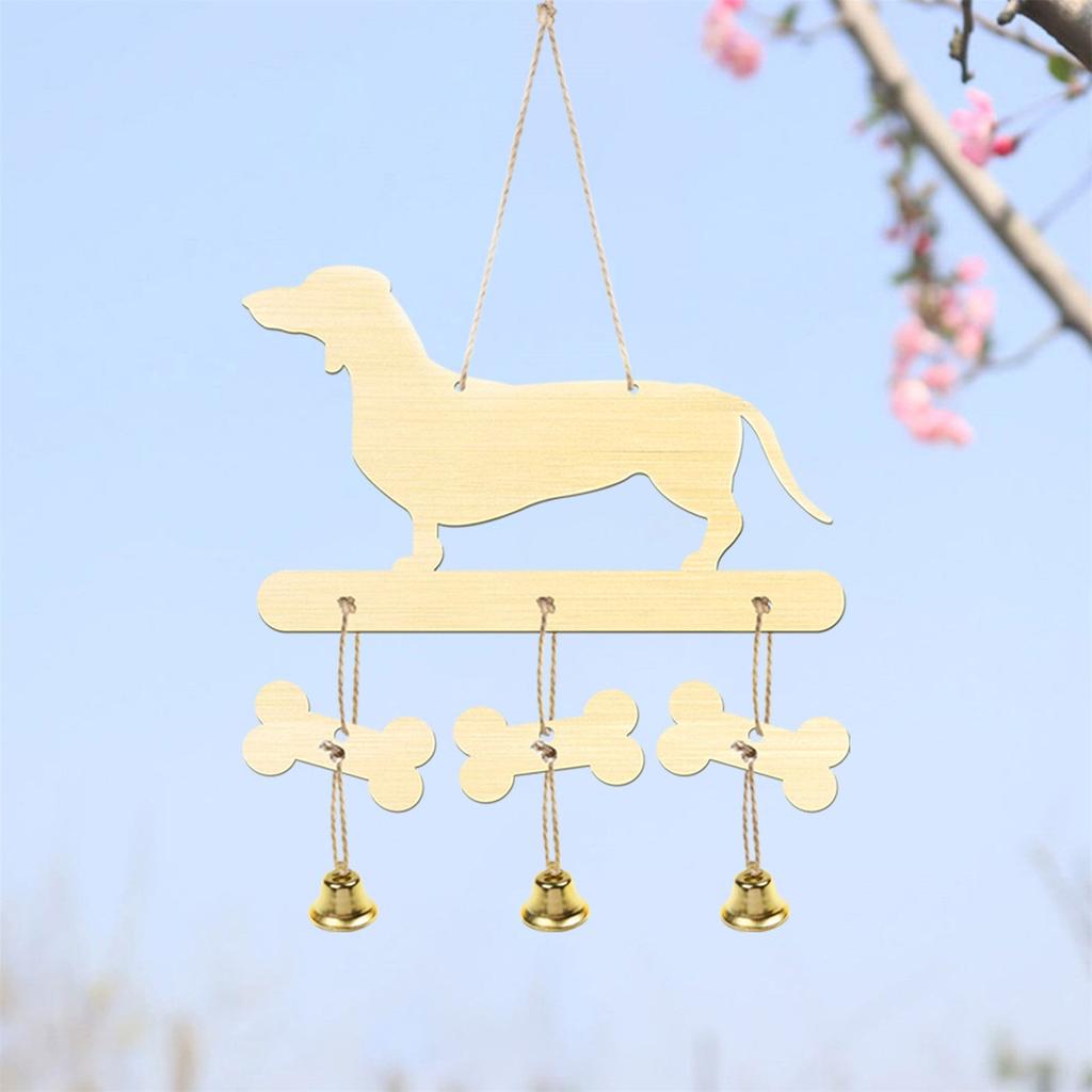 Wooden Dachshund Wind Chime DIY Decor Kit by HitMyNeed