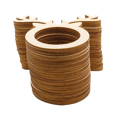 Wooden Deer Napkin Rings Set of 10 by HitMyNeed