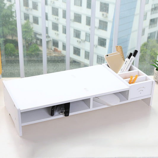 Wooden Desktop Shelf Riser with Dual Shelves by HitMyNeed