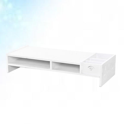 Wooden Desktop Shelf Riser with Dual Shelves by HitMyNeed