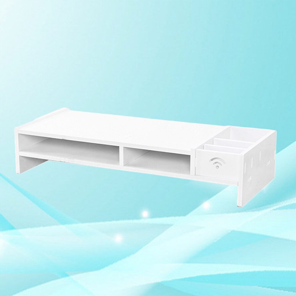 Wooden Desktop Shelf Riser with Dual Shelves by HitMyNeed
