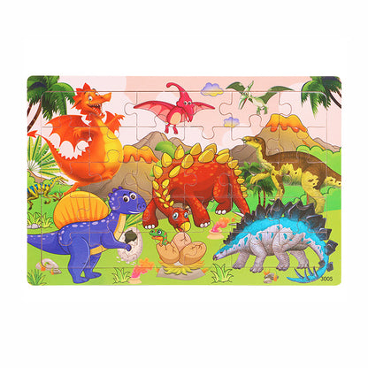 Wooden Dinosaur Jigsaw Puzzle for Kids and Families 11 by HitMyNeed