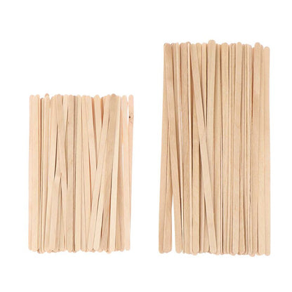Wooden Disposable Coffee Stirrers 14 cm (50 Pack) by HitMyNeed