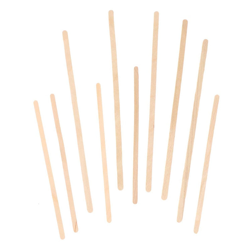 Wooden Disposable Coffee Stirrers 14 cm (50 Pack) by HitMyNeed