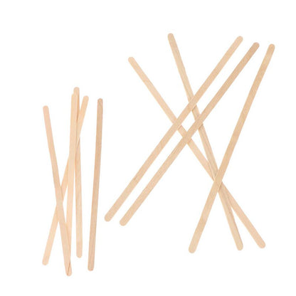 Wooden Disposable Coffee Stirrers 14 cm (50 Pack) by HitMyNeed
