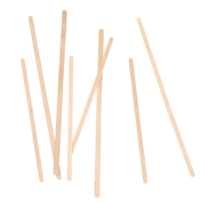 Wooden Disposable Coffee Stirrers 14 cm (50 Pack) by HitMyNeed