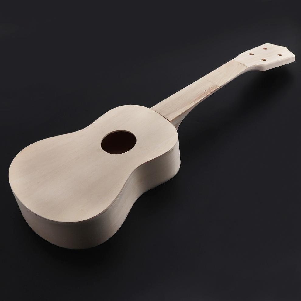 Wooden DIY 21-Inch Ukulele Building Kit (16pcs) by HitMyNeed