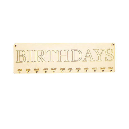 Wooden DIY Hanging Birthday Calendar Board by HitMyNeed