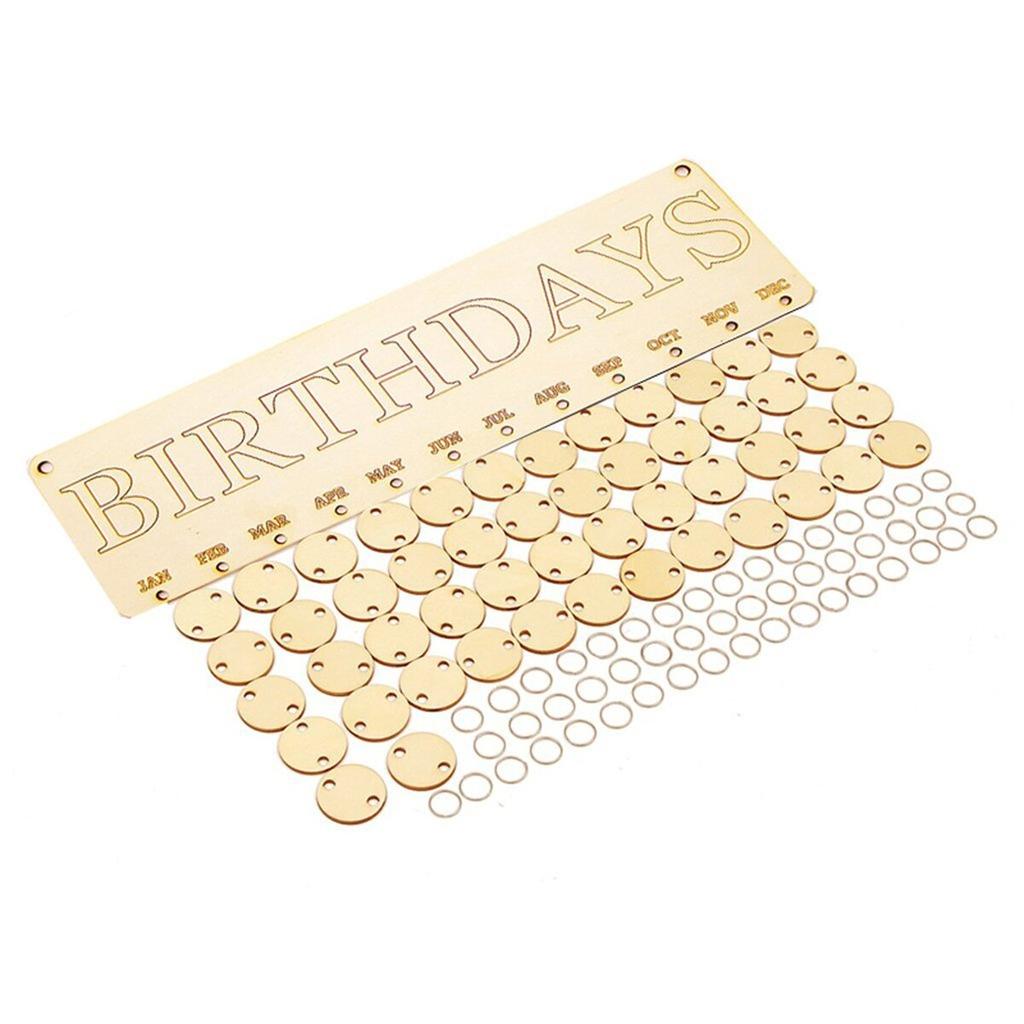 Wooden DIY Hanging Birthday Calendar Board by HitMyNeed