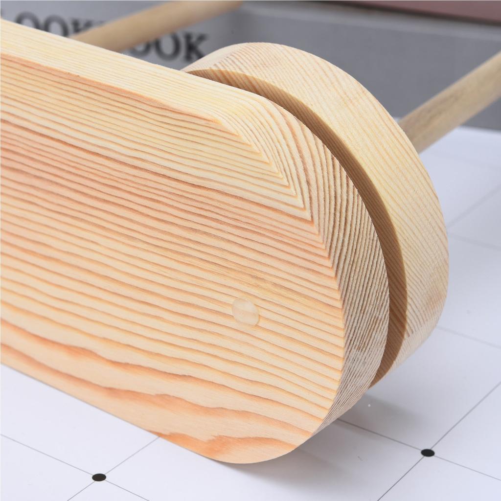 Wooden Double Yarn Holder Stand with Rotating Base by HitMyNeed