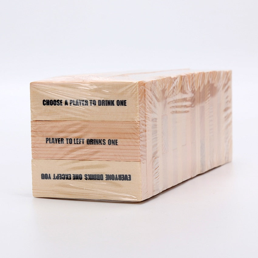 Wooden Drinking Tower Board Game with Shot Glasses by HitMyNeed