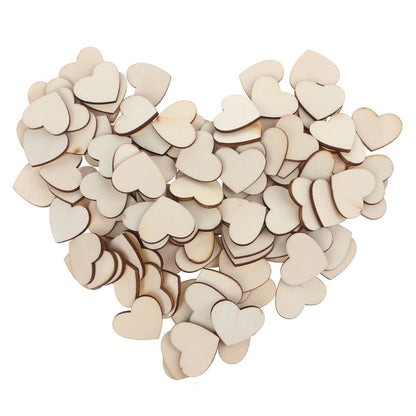 Wooden Drop Box Guest Book with 120 Hearts by HitMyNeed