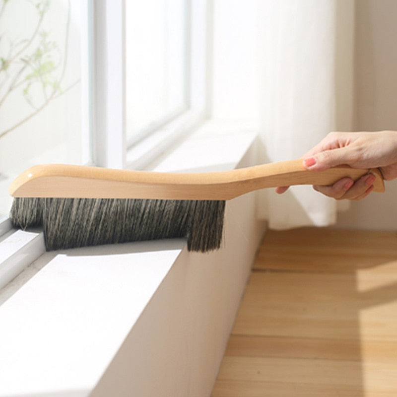 Wooden Dusting Brush with Soft Bristles by HitMyNeed