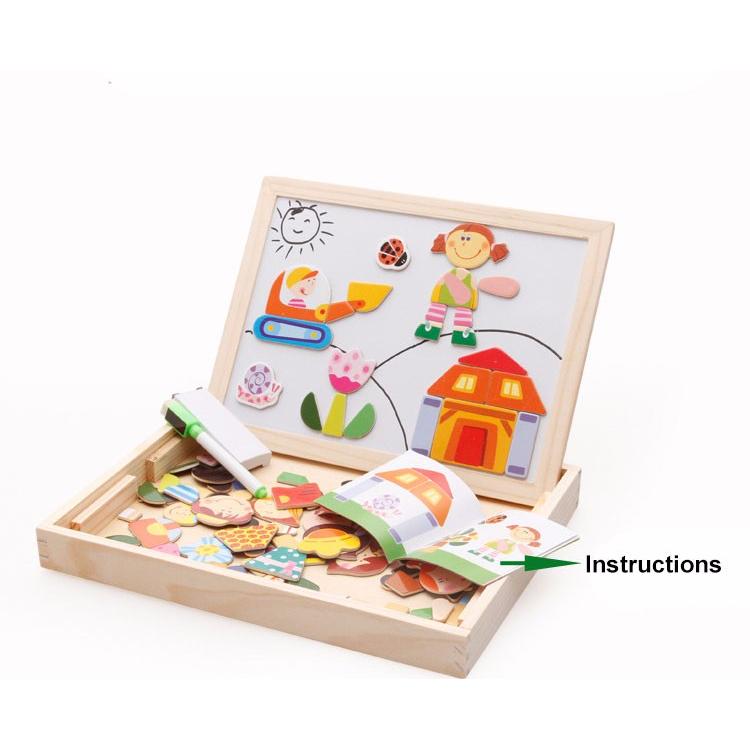 Wooden Educational Activity Kit with Boards & Puzzles by HitMyNeed
