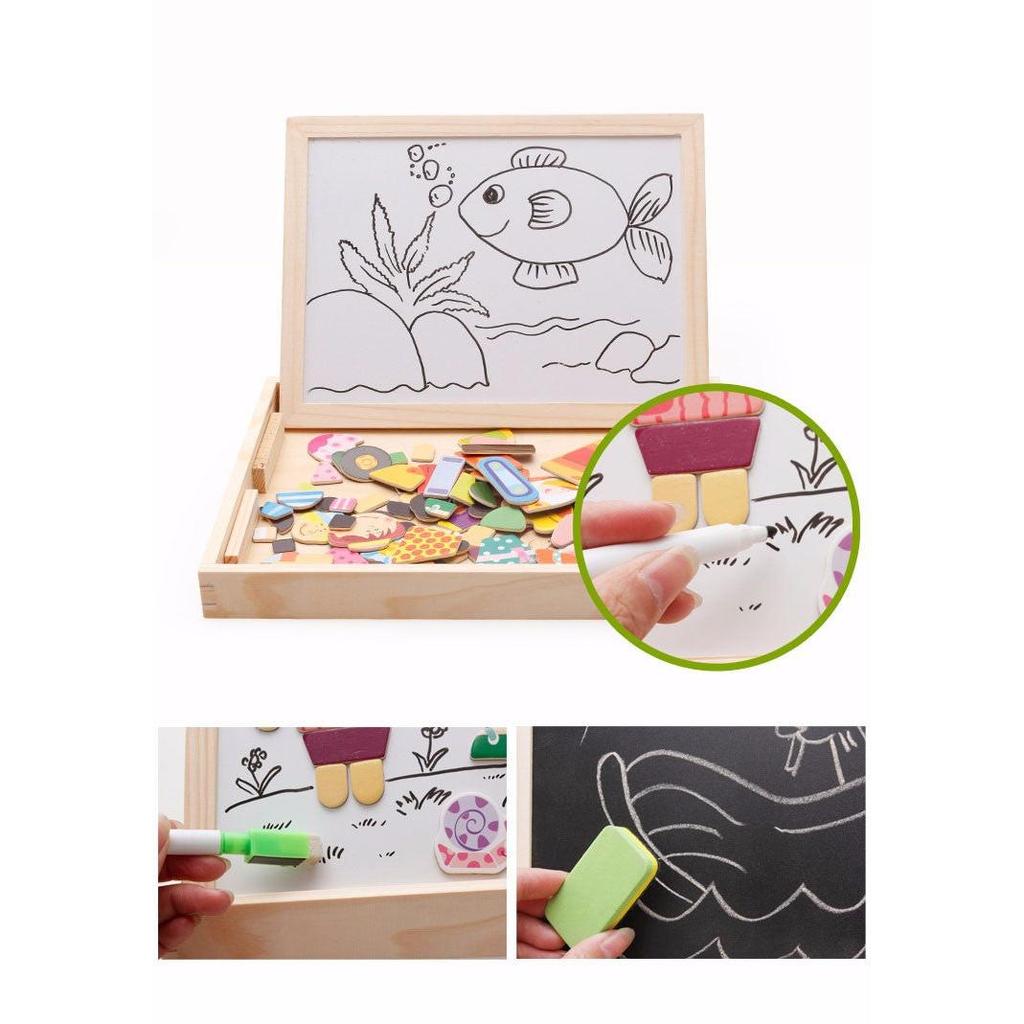 Wooden Educational Activity Kit with Boards & Puzzles by HitMyNeed