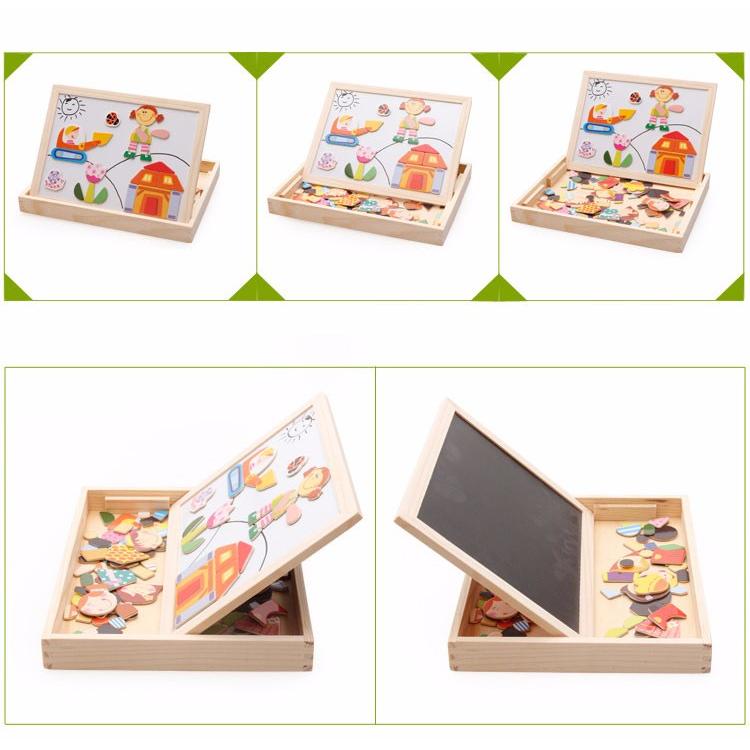 Wooden Educational Activity Kit with Boards & Puzzles by HitMyNeed