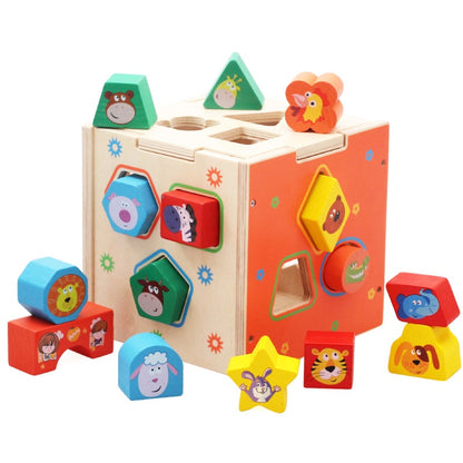 Wooden Educational Baby Shape Sorter Toy by HitMyNeed