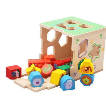 Wooden Educational Baby Shape Sorter Toy by HitMyNeed