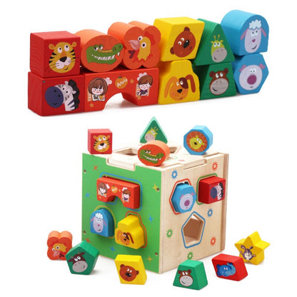 Wooden Educational Baby Shape Sorter Toy by HitMyNeed