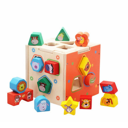 Wooden Educational Baby Shape Sorter Toy by HitMyNeed