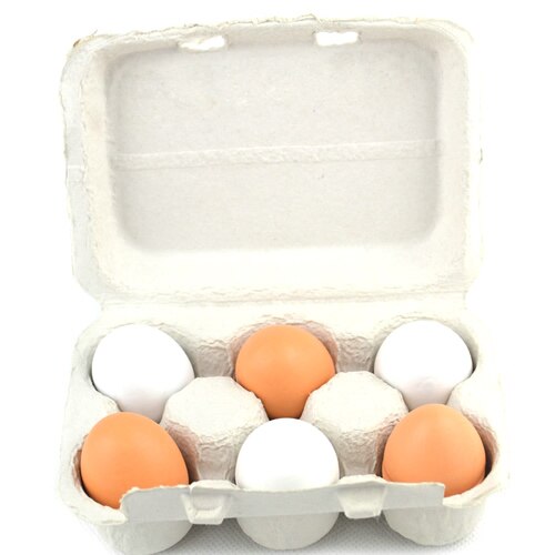 Wooden Egg Toy Set in Carton (6 Pieces) by HitMyNeed