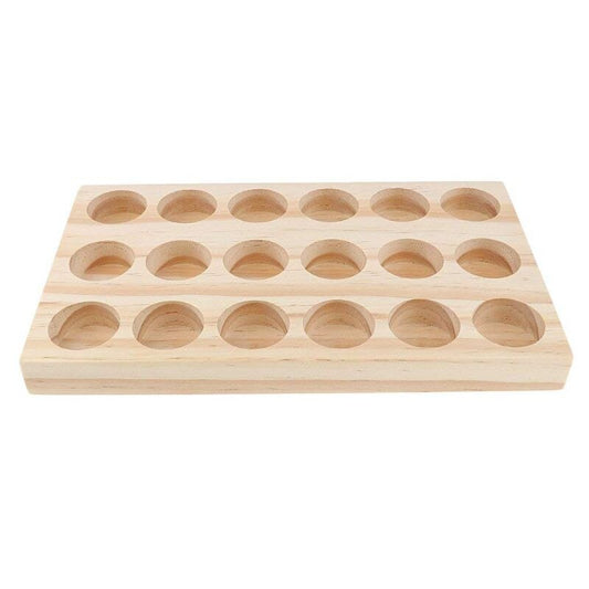 Wooden Essential Oil Tray Holder for 18 Bottles by HitMyNeed