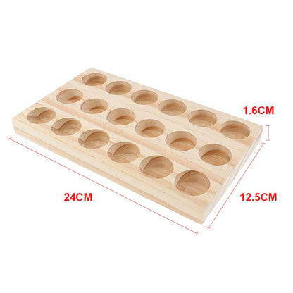 Wooden Essential Oil Tray Holder for 18 Bottles by HitMyNeed