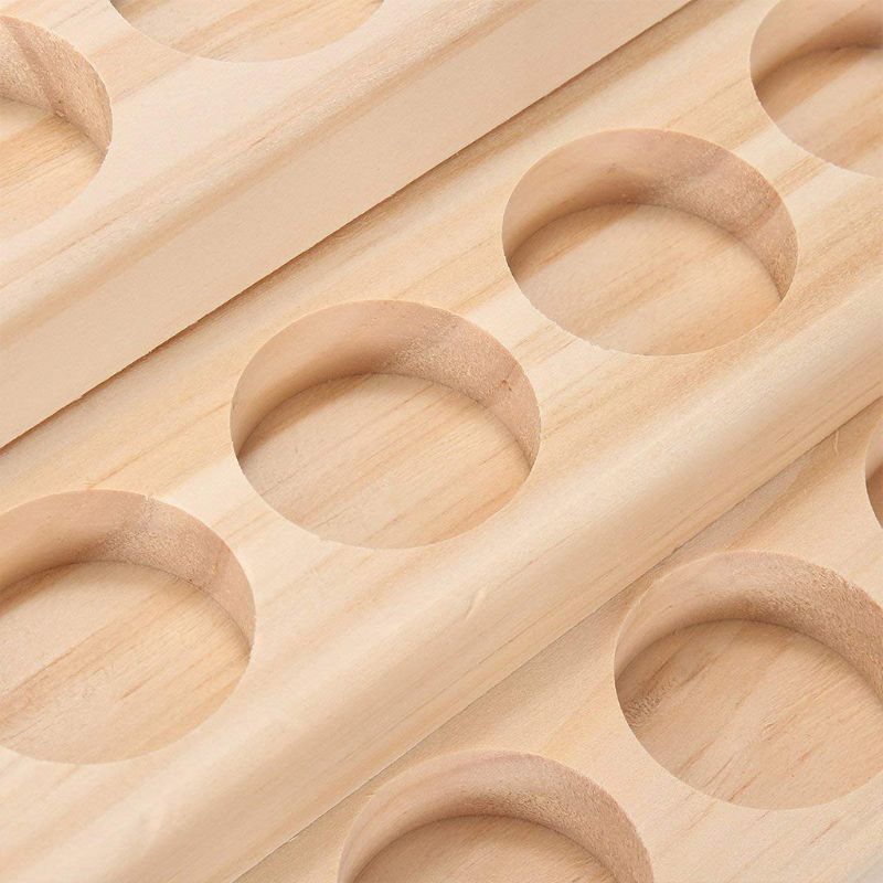 Wooden Essential Oil Tray Holder for 18 Bottles by HitMyNeed