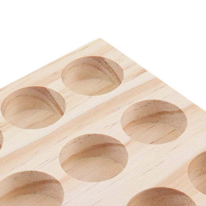 Wooden Essential Oil Tray Holder for 18 Bottles by HitMyNeed