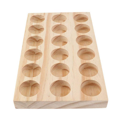 Wooden Essential Oil Tray Holder for 18 Bottles by HitMyNeed