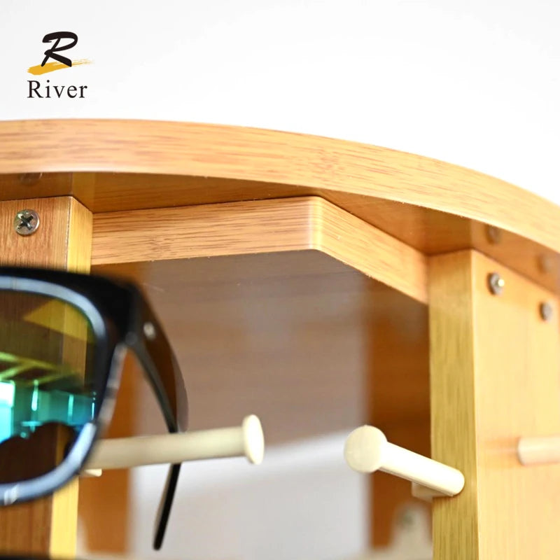 Wooden Floor Eyeglass & Sunglasses Display Rack by HitMyNeed
