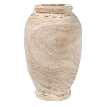 Wooden Flower Vase for Home Decoration, 20cm by HitMyNeed
