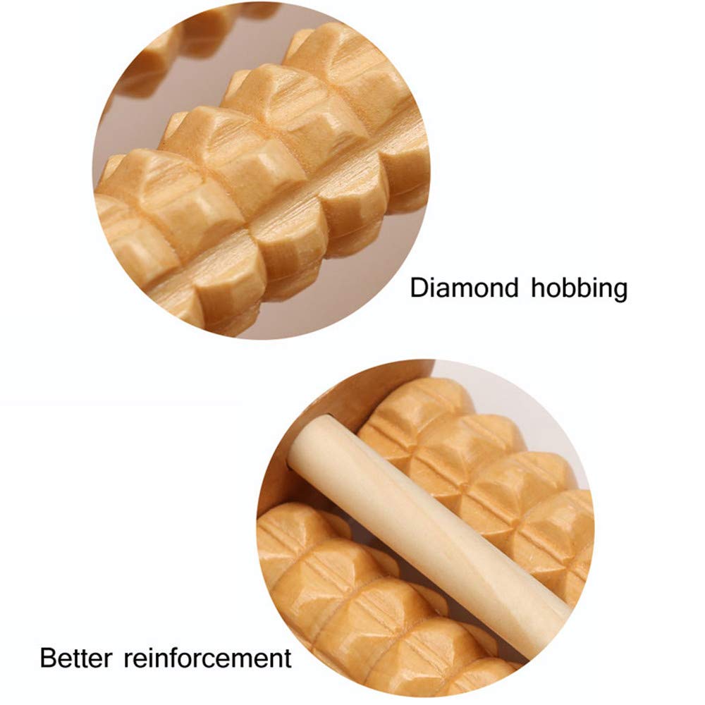 Wooden Foot Massager Roller for Pain Relief by HitMyNeed