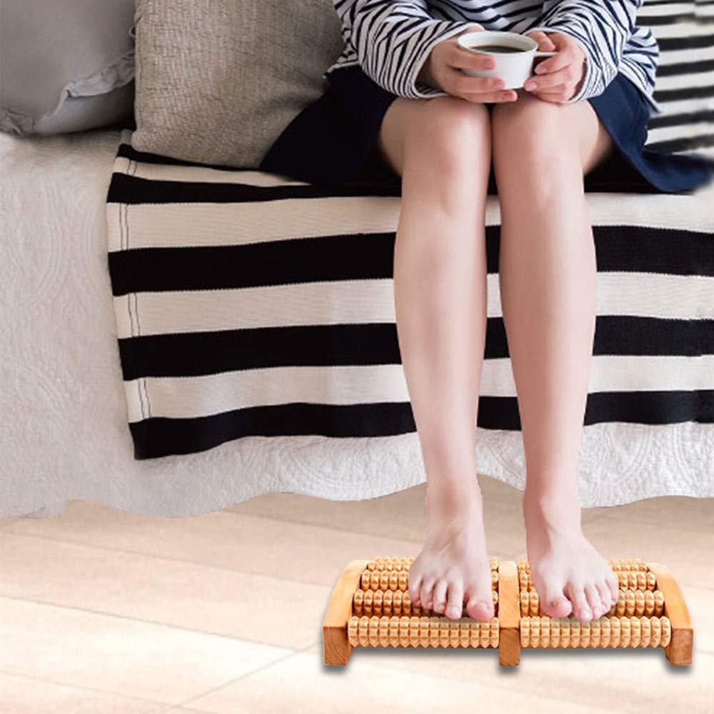 Wooden Foot Massager Roller for Pain Relief by HitMyNeed