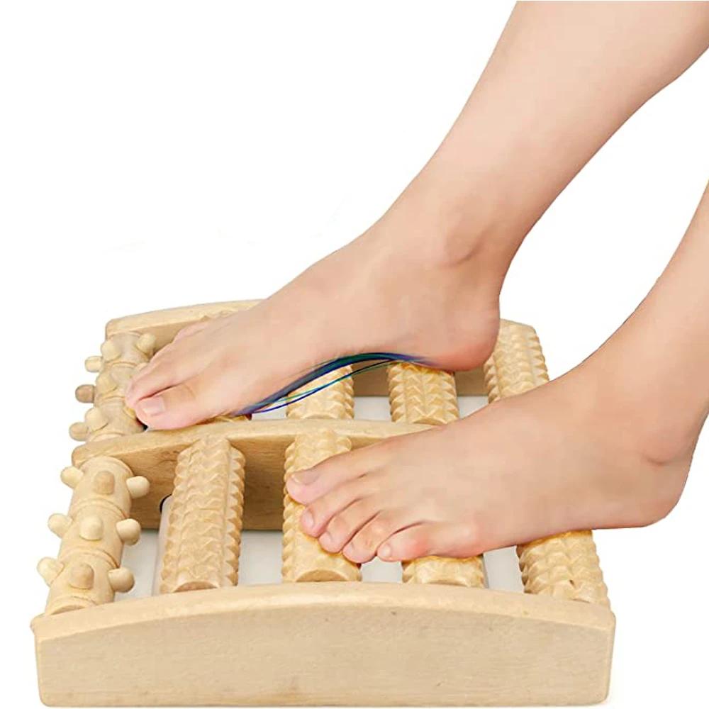 Wooden Foot Roller for Plantar Fasciitis & Neuropathy by HitMyNeed