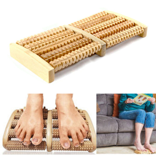 Wooden Foot Roller Massager for Sore Feet Relief by HitMyNeed