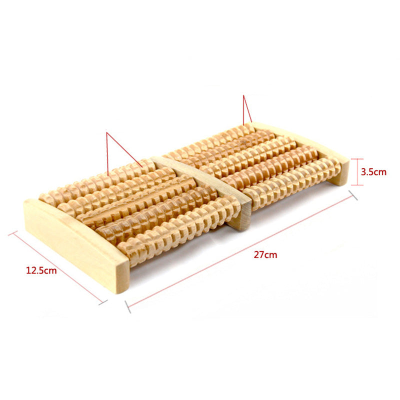 Wooden Foot Roller Massager for Sore Feet Relief by HitMyNeed