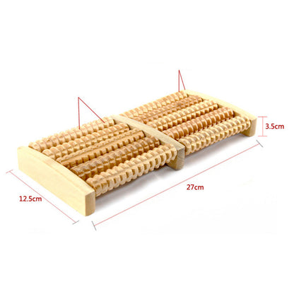 Wooden Foot Roller Massager for Sore Feet Relief by HitMyNeed