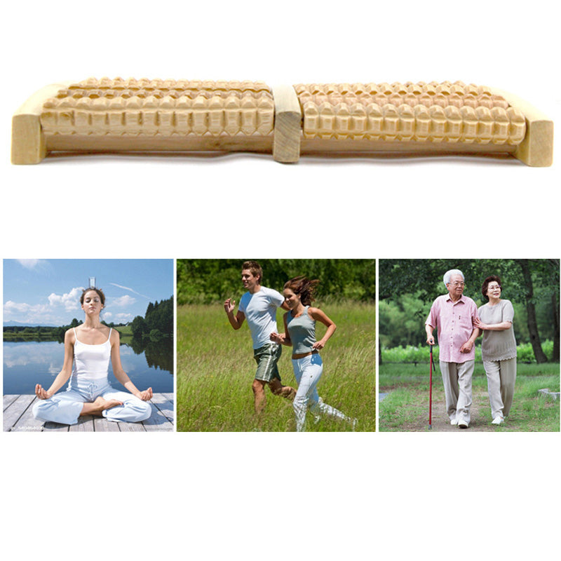 Wooden Foot Roller Massager for Sore Feet Relief by HitMyNeed