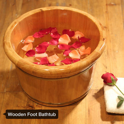 Wooden Foot Soak Bucket with Insulated Lid by HitMyNeed