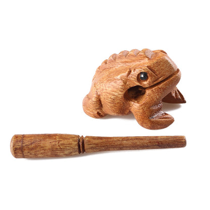 Wooden Frog Guiro Instrument with Stick by HitMyNeed