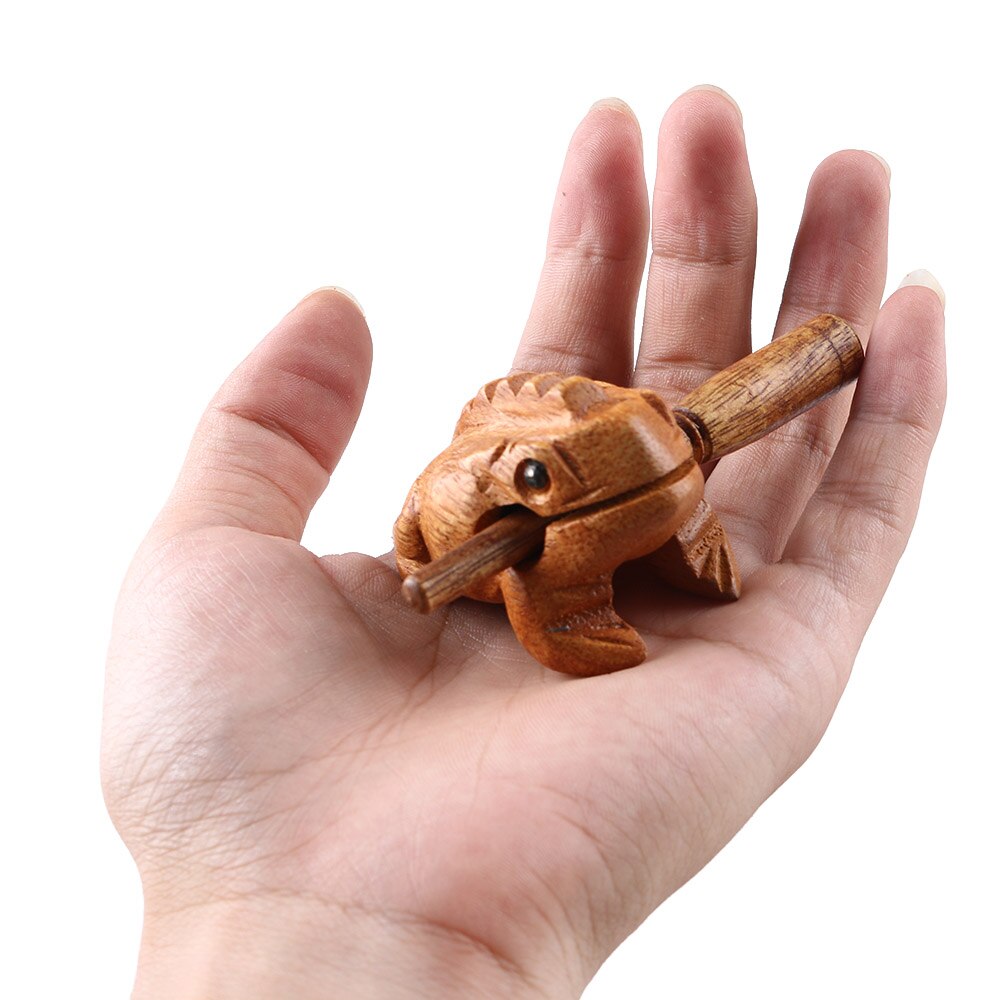 Wooden Frog Guiro Instrument with Stick by HitMyNeed