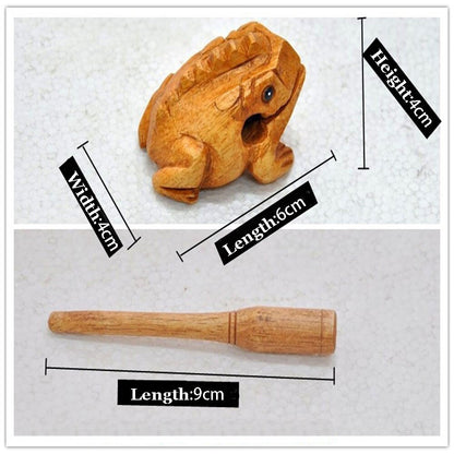Wooden Frog Guiro Instrument with Stick by HitMyNeed