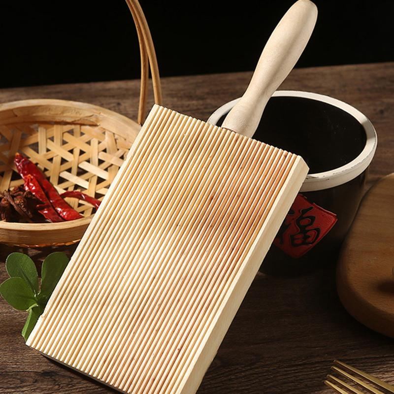 Wooden Gnocchi Roller Board with Handle by HitMyNeed