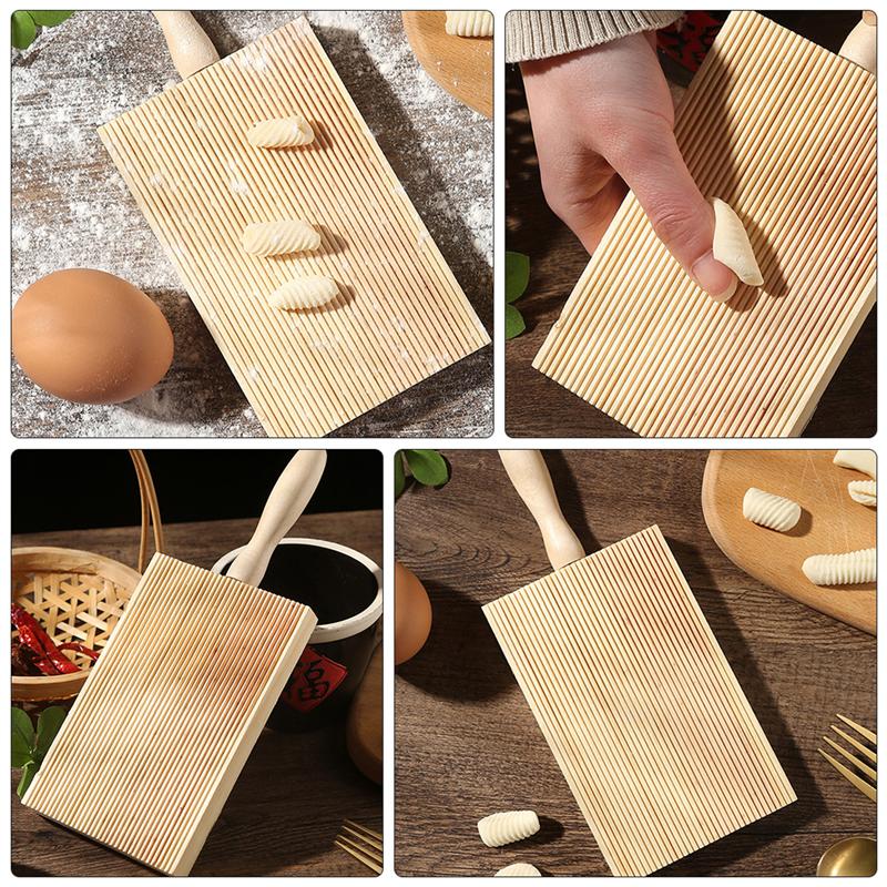 Wooden Gnocchi Roller Board with Handle by HitMyNeed
