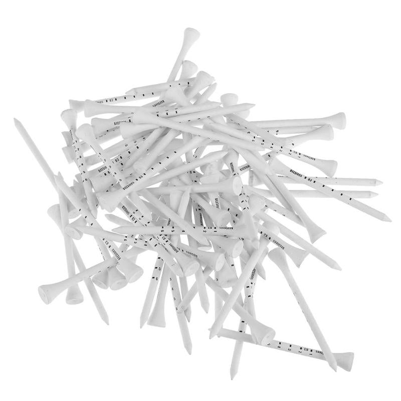 Wooden Golf Tees 83mm - Pack of 80 by HitMyNeed